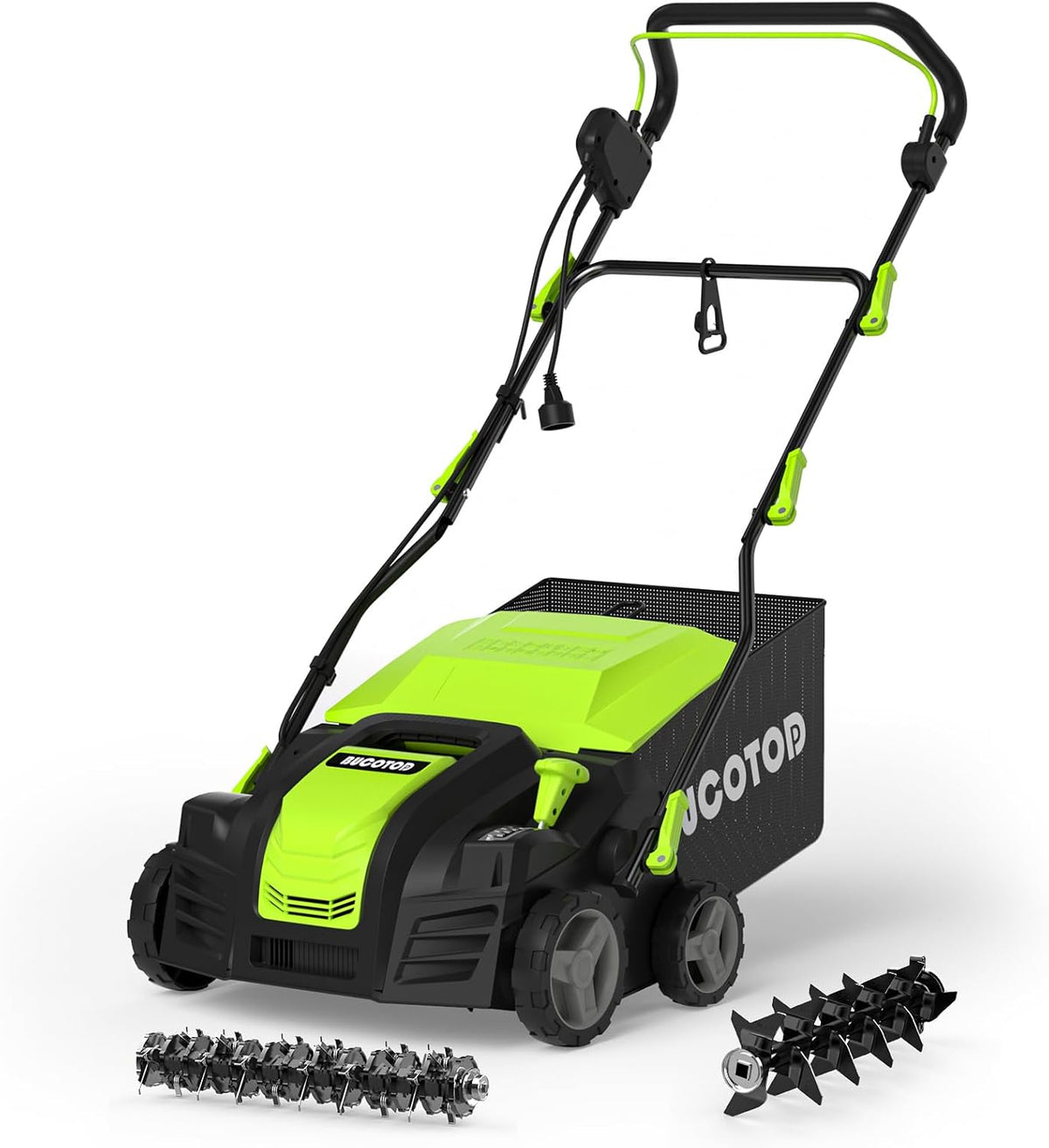 2-in-1 Dethatcher & Scarifier, 16", 15A Electric Lawn Care