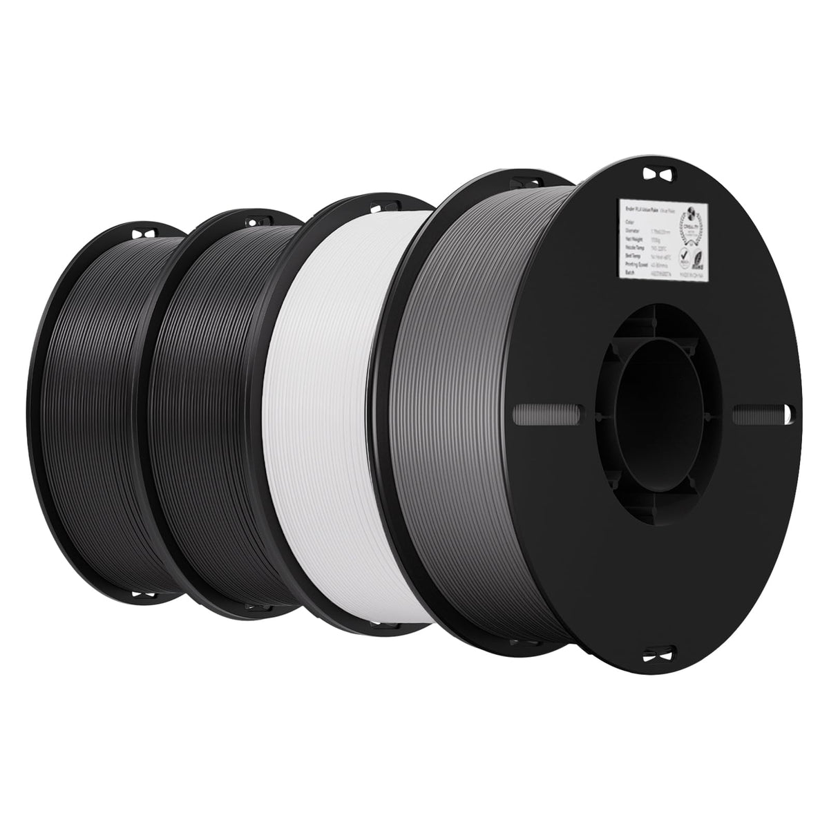 Creality PLA 3D Printer Filament, Multicolor, 12-Pack, 12KG Total