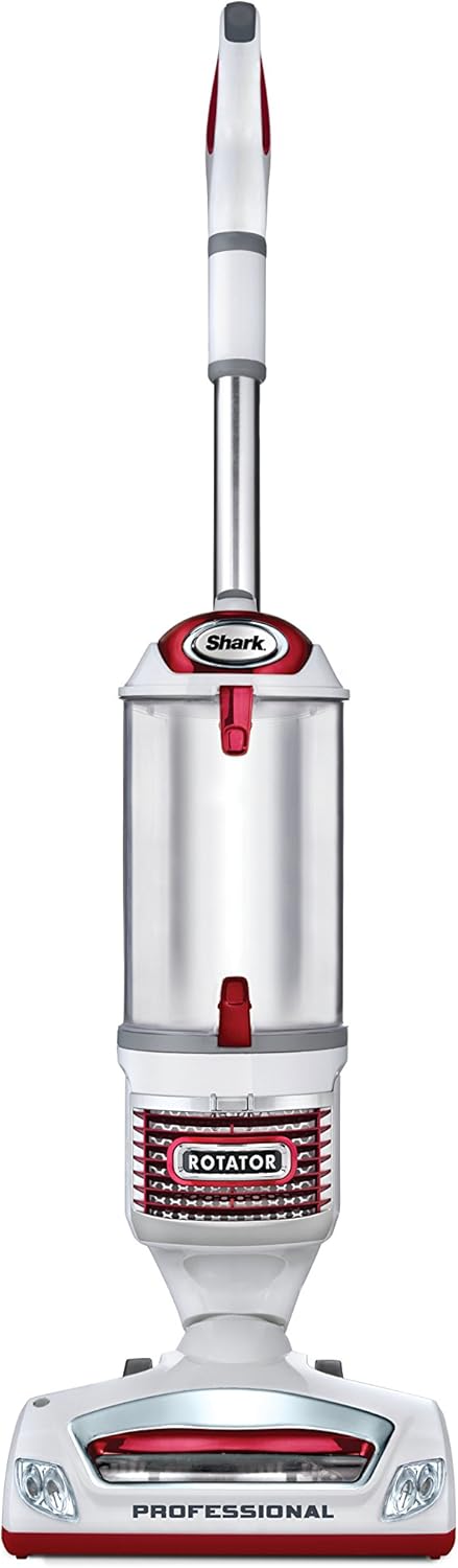 Shark Rotator Lift-Away Upright Vacuum with HEPA Filter, White/Red, NV501
