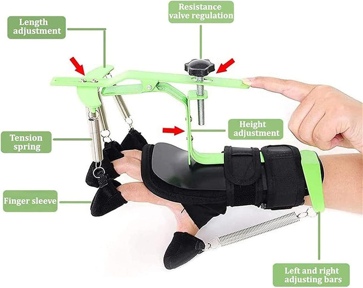 Hand Wrist Rehabilitation Training Equipment Adjustable Hand Grip Strengthener Finger Training Device for Stroke Hemiplegia Patients Tendons Exercise