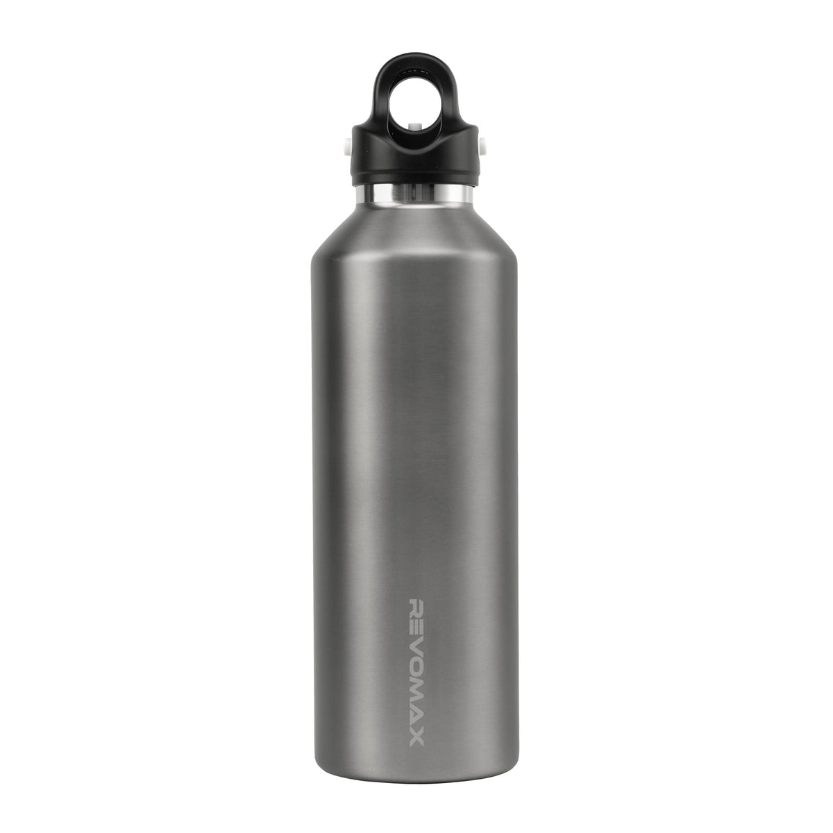 Revomax Titanium Series 20oz (592ml) Insulated Water Bottle, One-Hand Flash Release, Double Wall Vacuum Flask, 36H Cold 18H Hot, Leakproof, BPA Free, Lightweight for Gym, Travel, School - Oxidized