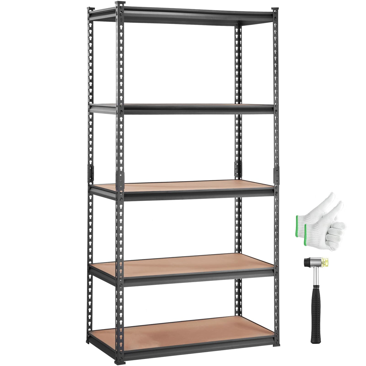 VEVOR Storage Shelves 5-Tier Adjustable 2000 lbs 48"x18"x72" Shelving Unit
