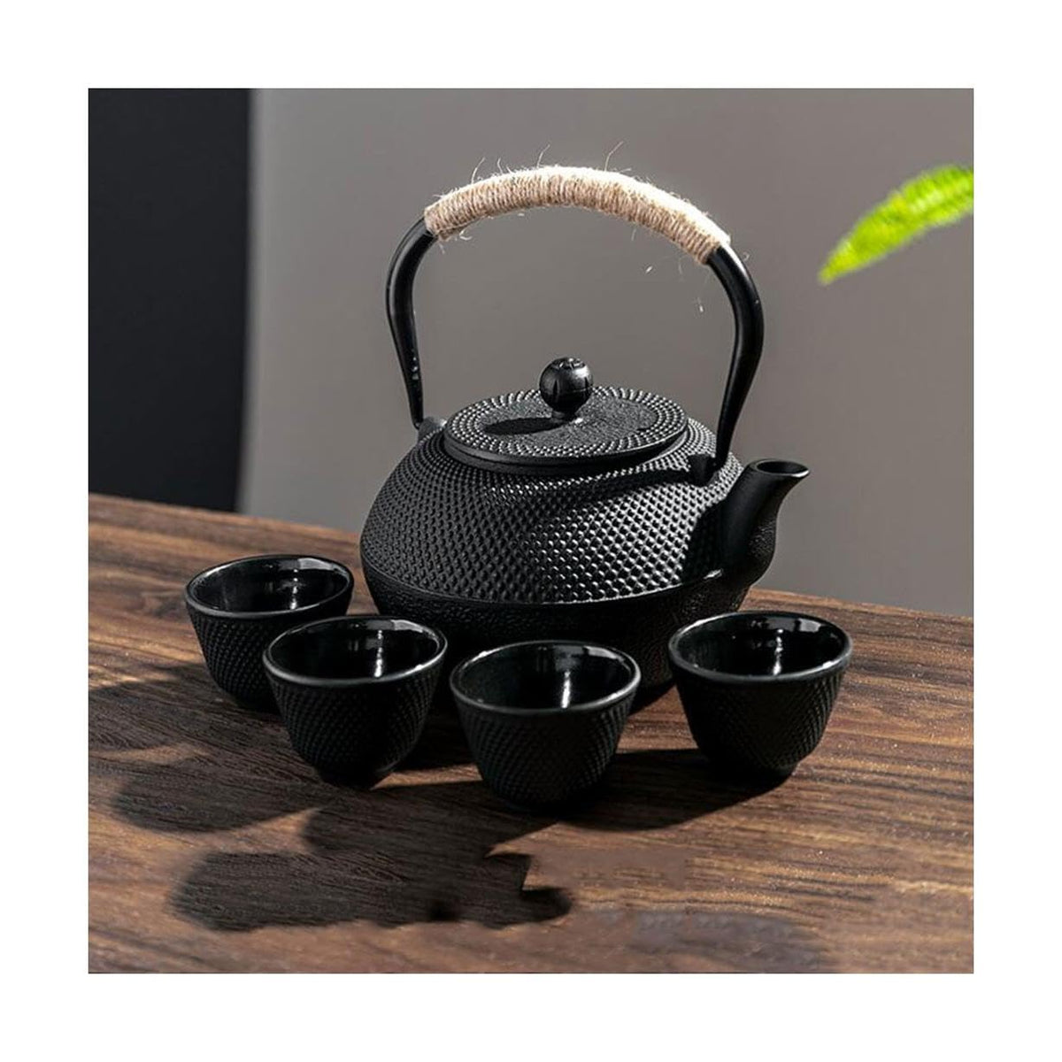 Removable Home cast iron teapot with lid tea set portable large capacity tea maker with liner tea kettle for stovetop Cleanable