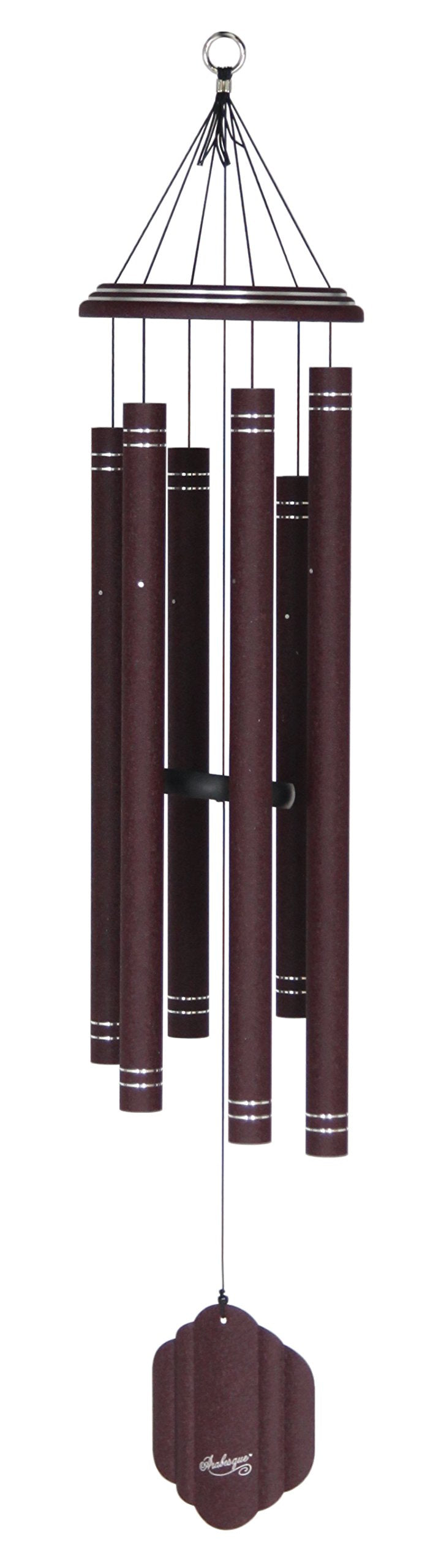 Arabesque by Wind River - 44 inch Onyx Wind Chime for Patio, Backyard, Garden, and Outdoor décor (Aluminum Chime) Made in the USA