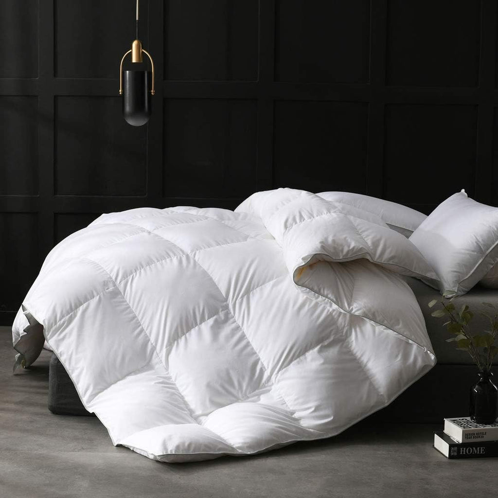 APSMILE Duvet Insert,Down Feather Fibers Comforter Queen-All Season Blanket