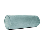 Sherry Kline Velvet Neck Bolster Pillows Set of 2, Plush Velvet Decorative Cylinder Throw Pillows for Couch, Sofa & Bed, Round Accent Pillow, Back & Neck Support, Brown, 18" x 6"