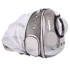 Expandable Cat Carrier Backpack with Catnip Toys, Backpack for Cats Kitten Small Puppy, Airline Approved Cat Bubble Backpack, Space Capsule Astronaut Carrier… (RED BP&Toy, Back Extension)