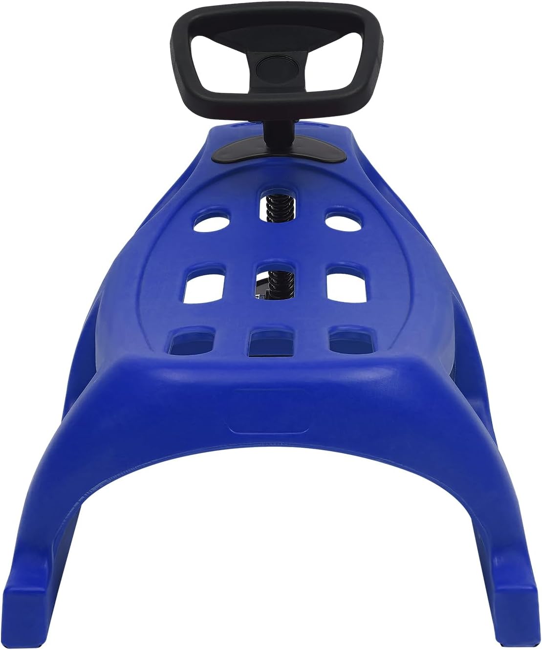 Snow Sled for Kids - Single Rider Winter Sleigh Kids Sled with Pull Rope and Steering Wheel -Outdoor Plastic Winter Sleigh Resistant 220lbs Capacity
