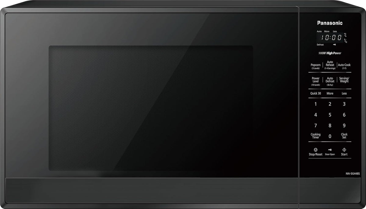 Panasonic NNSG448SC Genius Microwave 0.9 Cu.ft., Black Stainless