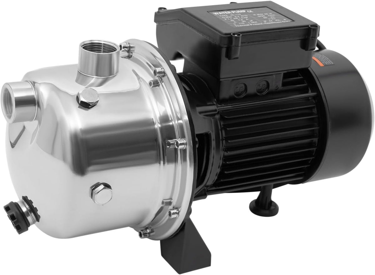Shallow Well Pump, 115V Portable Garden Jet Pump with Controller, 1.5 HP 1200 GPH Sprinkler Booster Jet Pump with Pressure Tank, Shallow Well Pump for Garden Lawn Irrigation System