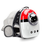 Expandable Cat Carrier Backpack with Catnip Toys, Backpack for Cats Kitten Small Puppy, Airline Approved Cat Bubble Backpack, Space Capsule Astronaut Carrier… (RED BP&Toy, Back Extension)
