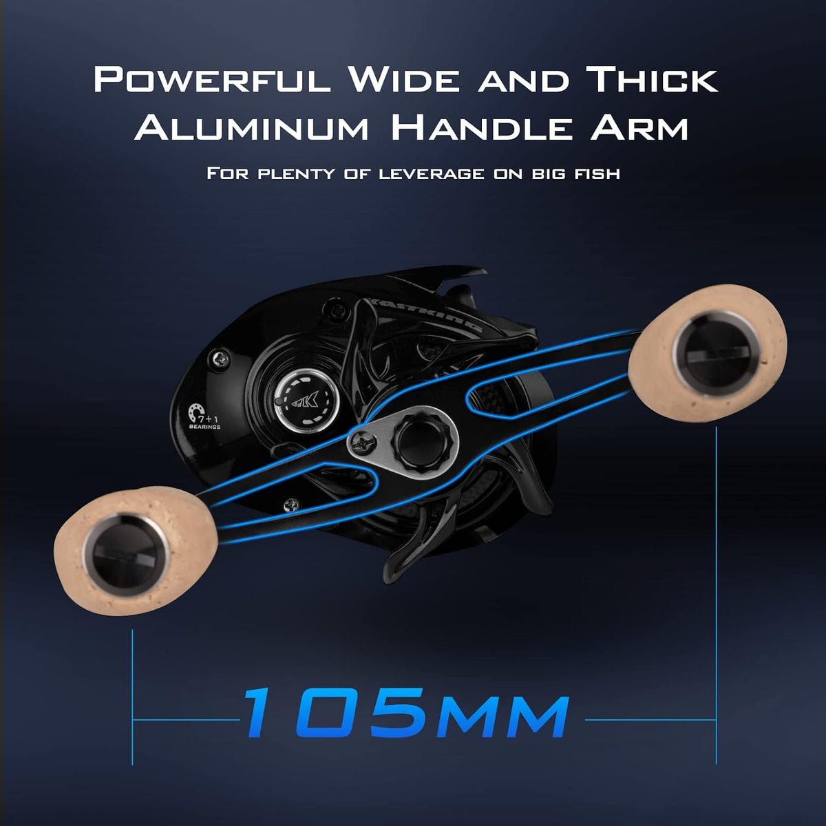 KastKing Megatron 100&200 Baitcasting Reels, Low Profile, High Capacity
