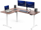 VIVO Black 63 x 55 in Corner Standing Desk, DESK-E3CTB