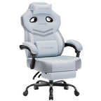 GTPLAYER Big & Tall Gaming Chair, Wide Seat with Footrest, Charcoal