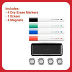 TRU RED Magnetic Mobile Dry Erase Board, 40x60 In, Double-Sided