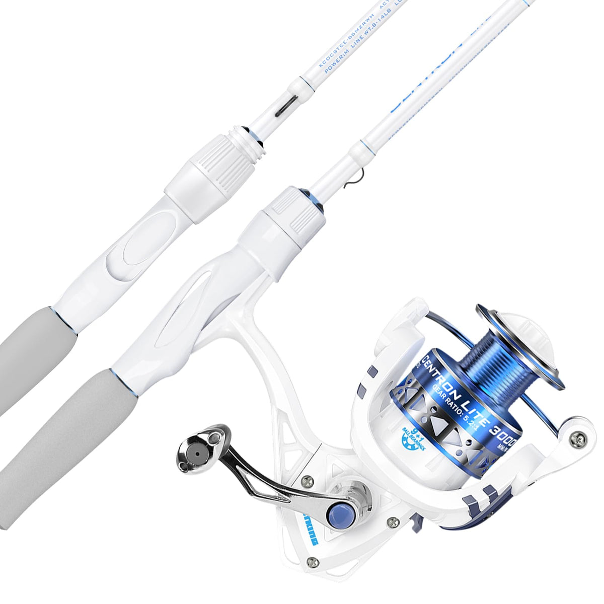 KastKing Centron Lite Fishing Rod and Reel Combo, Baitcaster & Spinning