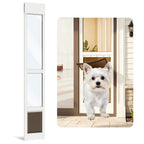 Aluminum Large Dog Door for Sliding Glass Door, White
