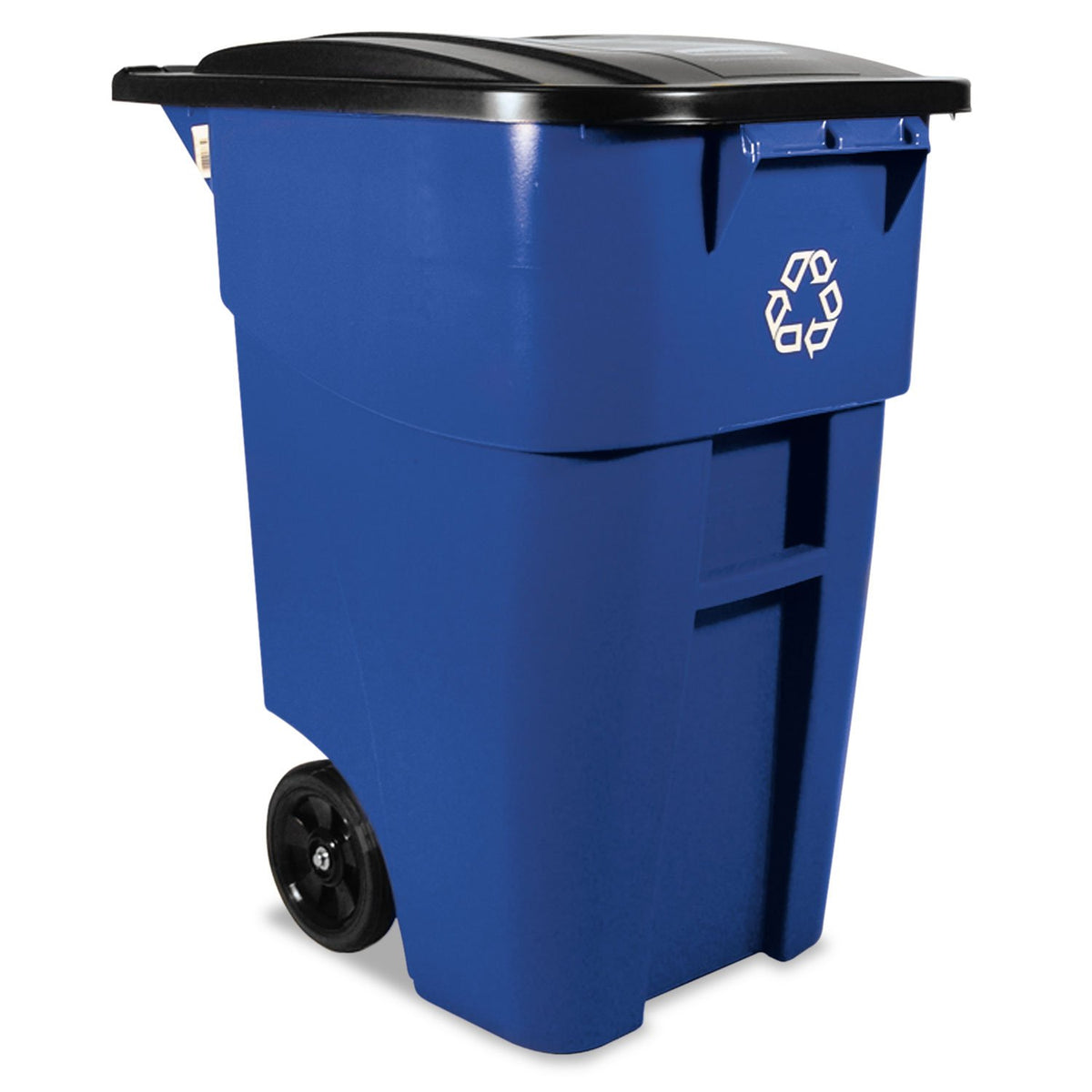 Rubbermaid Commercial Products Brute Rollout Trash Can, Gray, 65-Gallon
