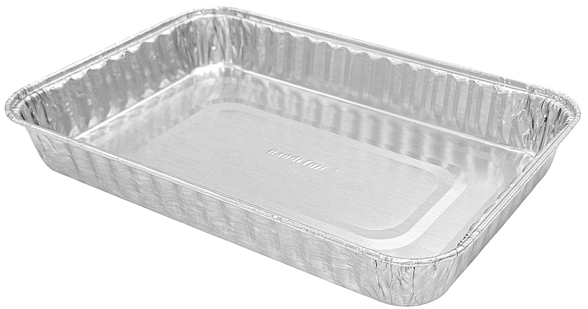 PACTOGO 9" x 6" x 1.25" Oblong Disposable Aluminum Foil Danish Cake Pans - Baking Tins for Sweets, Cakes, Cookies, Brownies (Pack of 200)