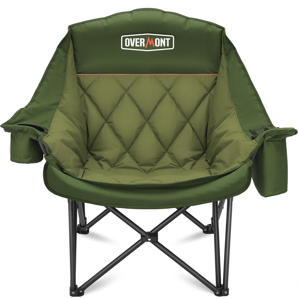 Overmont 2-Pack Oversized XL Camping Chairs - 500 lb Support