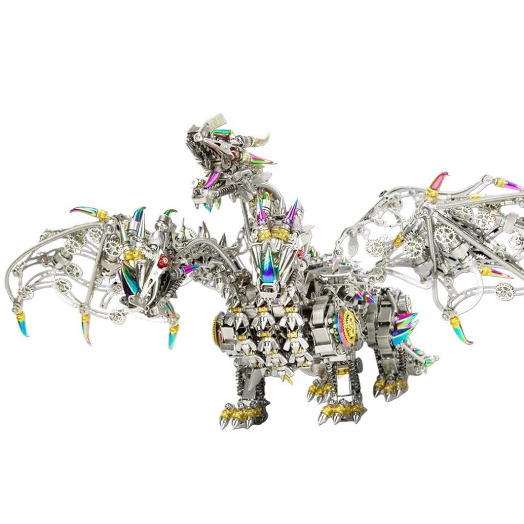 3D Metal Puzzle Mechanical Lantern Fish Model Kit with Color Changing Lamp