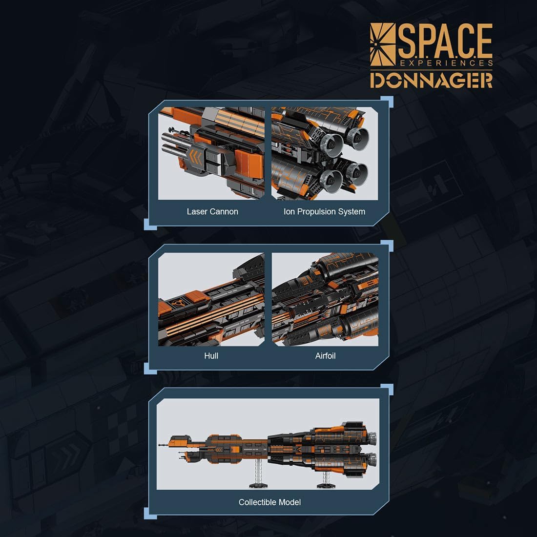 Space Shuttle Building Block Set, Explore the Infinite Universe High-Tech Futuristic Spaceship Model, Collection for Home or Office Decor, Gift for Adults(1888PCS)