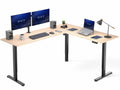 VIVO Black 63 x 55 in Corner Standing Desk, DESK-E3CTB