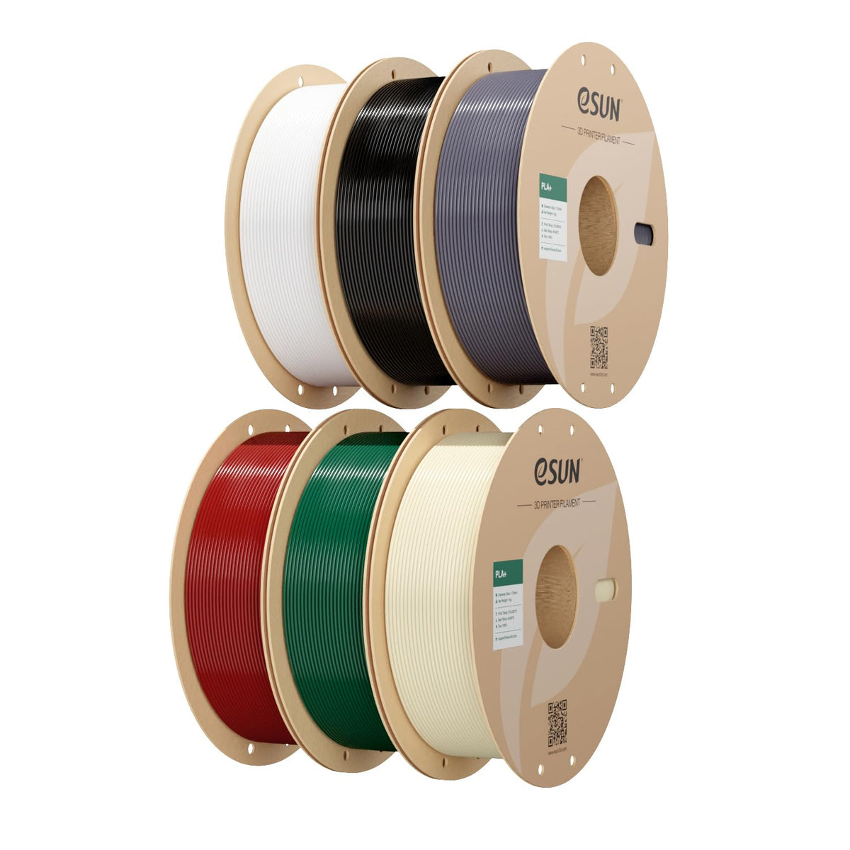 eSUN PLA+ Filament 3D Printer Filament 10KG Classic 10 Colors Bundle