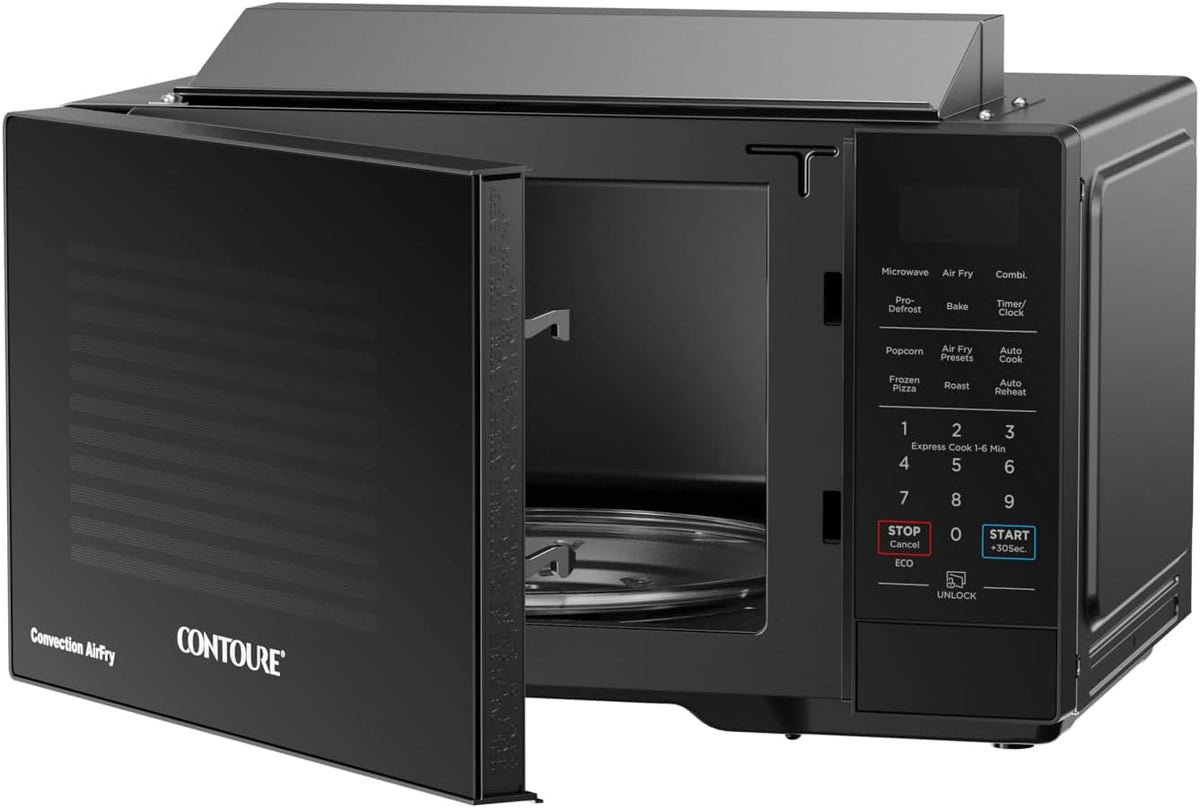 CONTOURE Air Fry Convection Microwave, 0.9 Cu Ft, Black