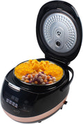 5L Automatic Boba Cooker, 860W Automatic Pearl Maker Boba Making Tapioca Pearls Boba Pot 9-Hour Keep-Warm Function with Precision Temperature Probe Pot Lid Exhaust Valve Removable Inner Cover