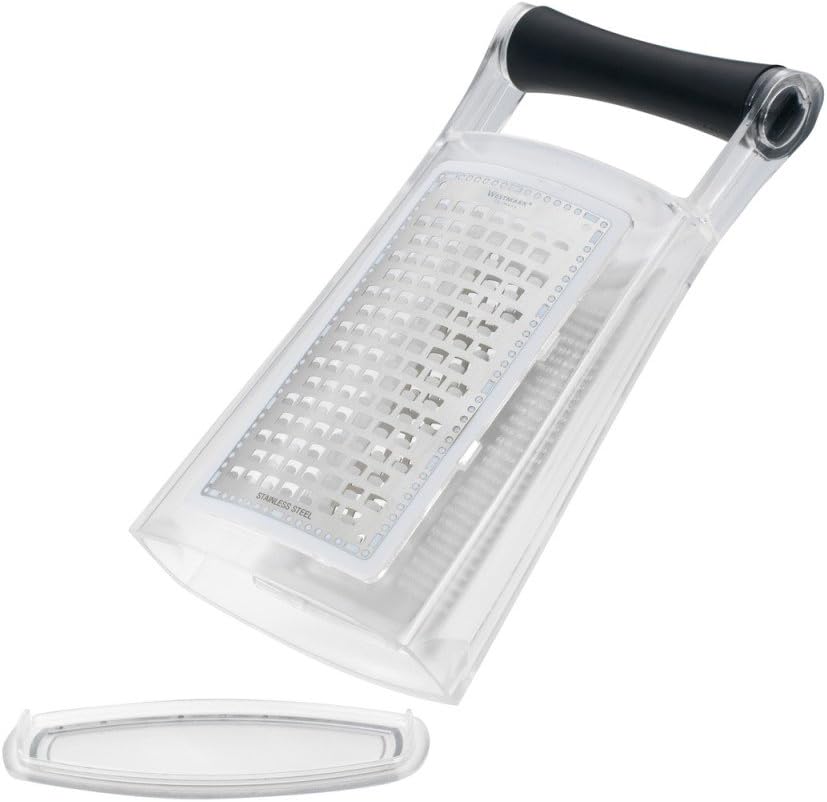 Westmark Germany Stainless Steel Box Grater This Sleek Tool Handles Everything from Vegetables Citrus Hard Cheeses and Chocolate.