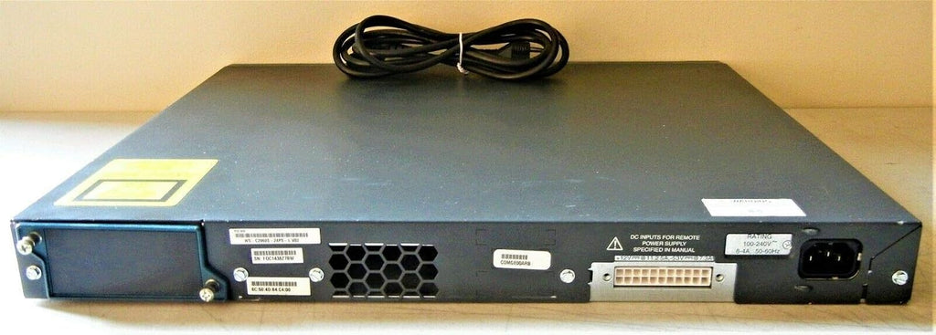 Cisco WS-C2960S-24PS-L 24 Poe+ Ge+4 1g Sfp, 370w Switch (Renewed)