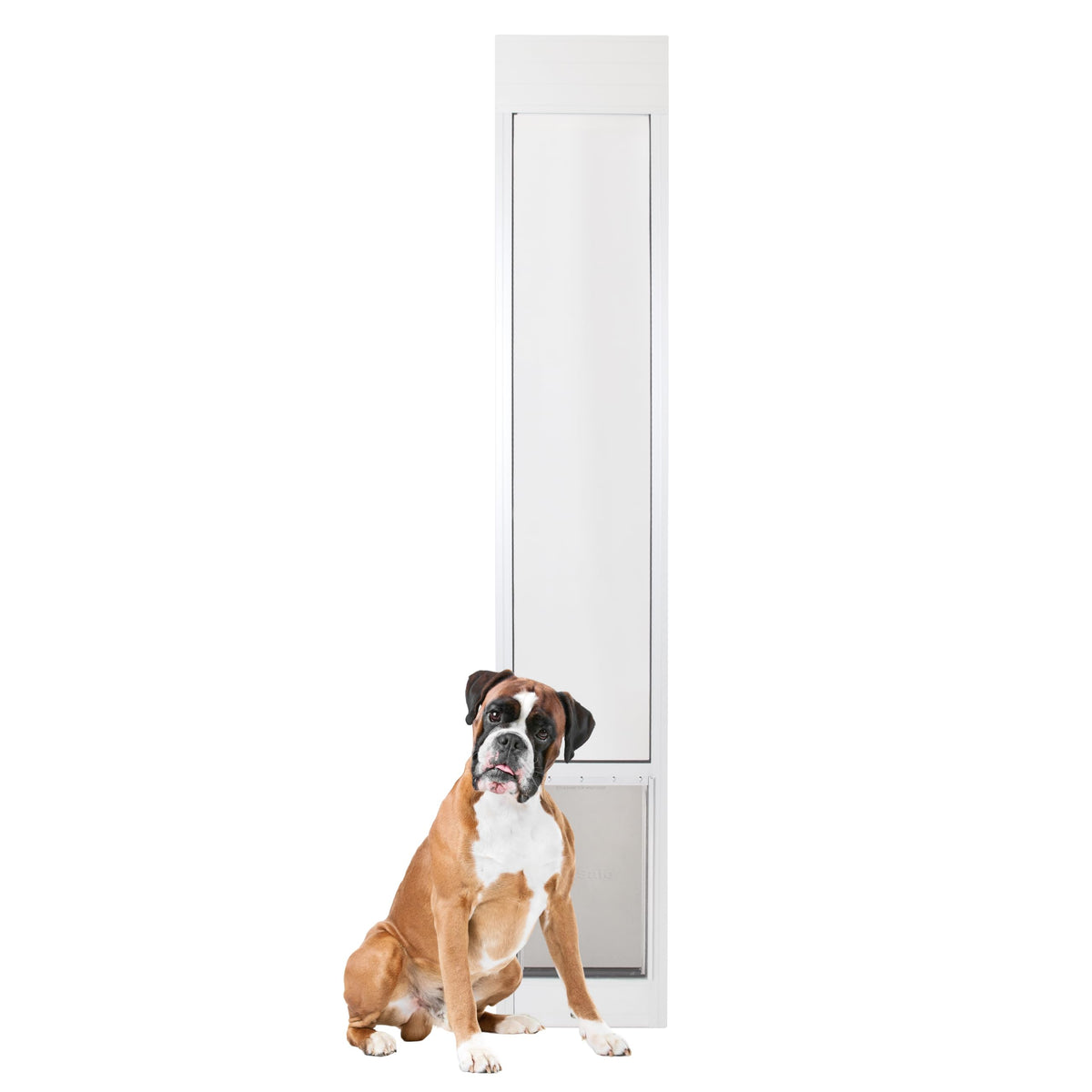 PetSafe Sliding Glass Pet Door, 1 Piece, Large-Tall Dogs to 130 lb, White