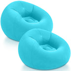 Realspring Inflatable Bean Bag Chairs,Coffee,4 Pcs