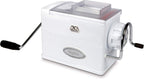 MARCATO Made in Italy Regina Extruder Pasta Machine, White. Makes bucatini, fusilli, maccheroni, maccheroncini, rigatoni.