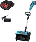 Brushless Motor Cordless Snow Shovel, 12-Inch Width, 21V Battery, 26ft Throwing Distance, Adjustable Handle & Chute for Easy Snow Removal on Sidewalks