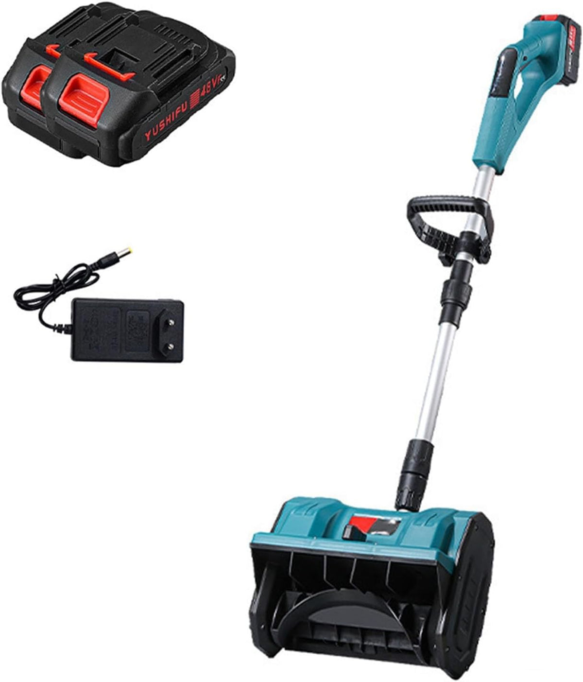Brushless Motor Cordless Snow Shovel, 12-Inch Width, 21V Battery, 26ft Throwing Distance, Adjustable Handle & Chute for Easy Snow Removal on Sidewalks