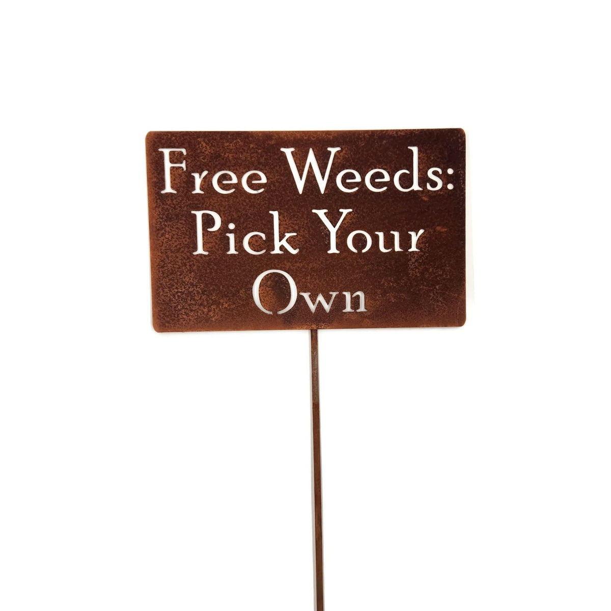 Funny Garden Stake 20 to 33 Inches Tall (Please Don't Die, Large 28" Tall)