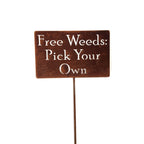 Funny Garden Stake 20 to 33 Inches Tall (The Orchard, Large 28" Tall)