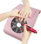 Nail dust Collector,Nail Tech Vacuum， Nail Dust Collector Acrylic Nail Dust Collector Powerful Nail Cleaner Nail Vacuum Machine Strong Suction(White 10 Bag)