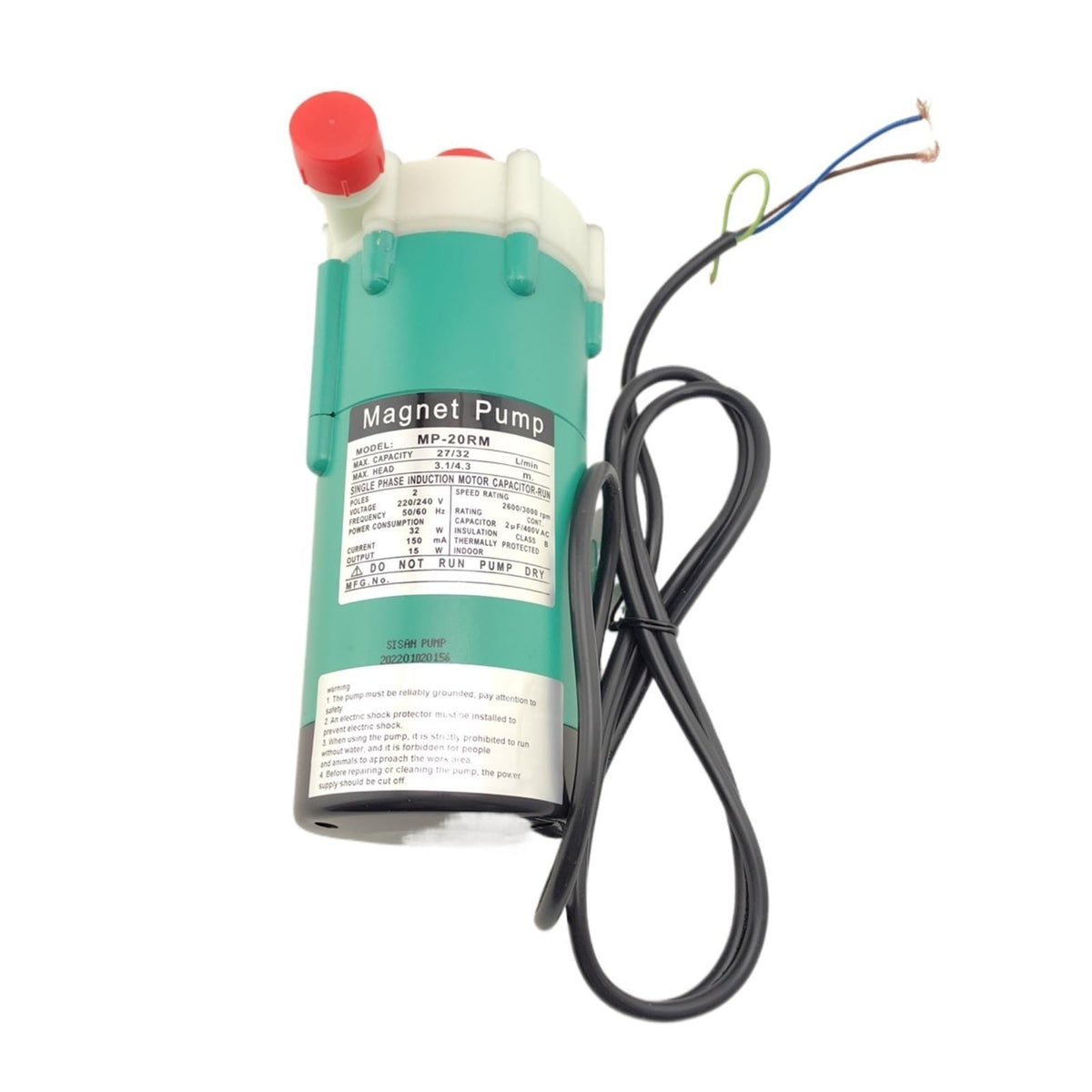 MP-20R MP-20RM magnetic drive pump circulating anti-corrosion pump G1/2 external thread(MP-20R,110v)