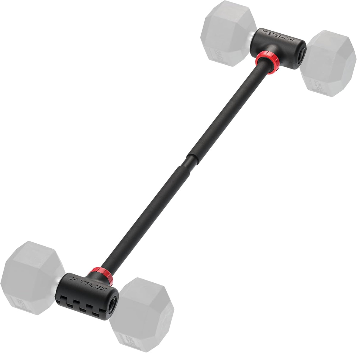 Jayflex Hyperbell Bar & Resistance Bands Bundle - Ultimate Home Fitness Set for Full Body Workouts - Convert Dumbbells to Barbell, Perfect for Strength Training