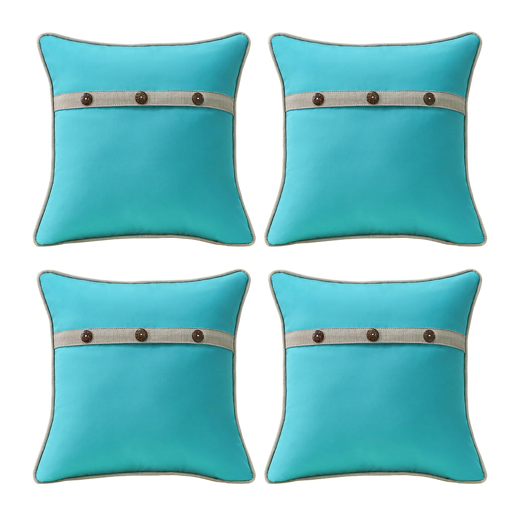 Outdoor Sunbrella Decorative Pillows Pack of 4, 20" x 12" Outdoor Pillow Set for Couch Bed Throw Patio Sofa, Airies Marble