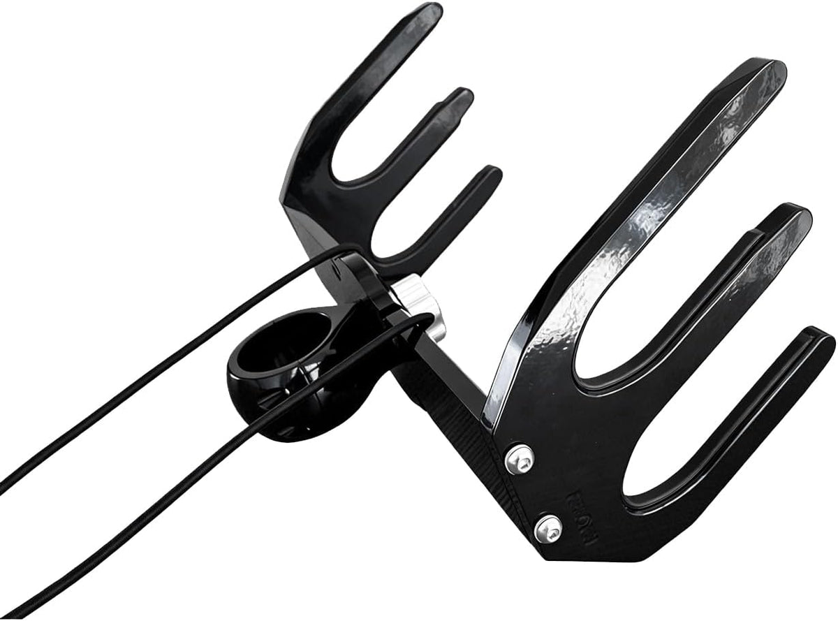 Reborn Pro1 Quick Release Waterski Rack, 2.5" Clamp with Rubber Collars can fit 1 3/4" - 2 1/2" Round Tubes. Polished Or Black Coated Finish,3 Year Warranty.