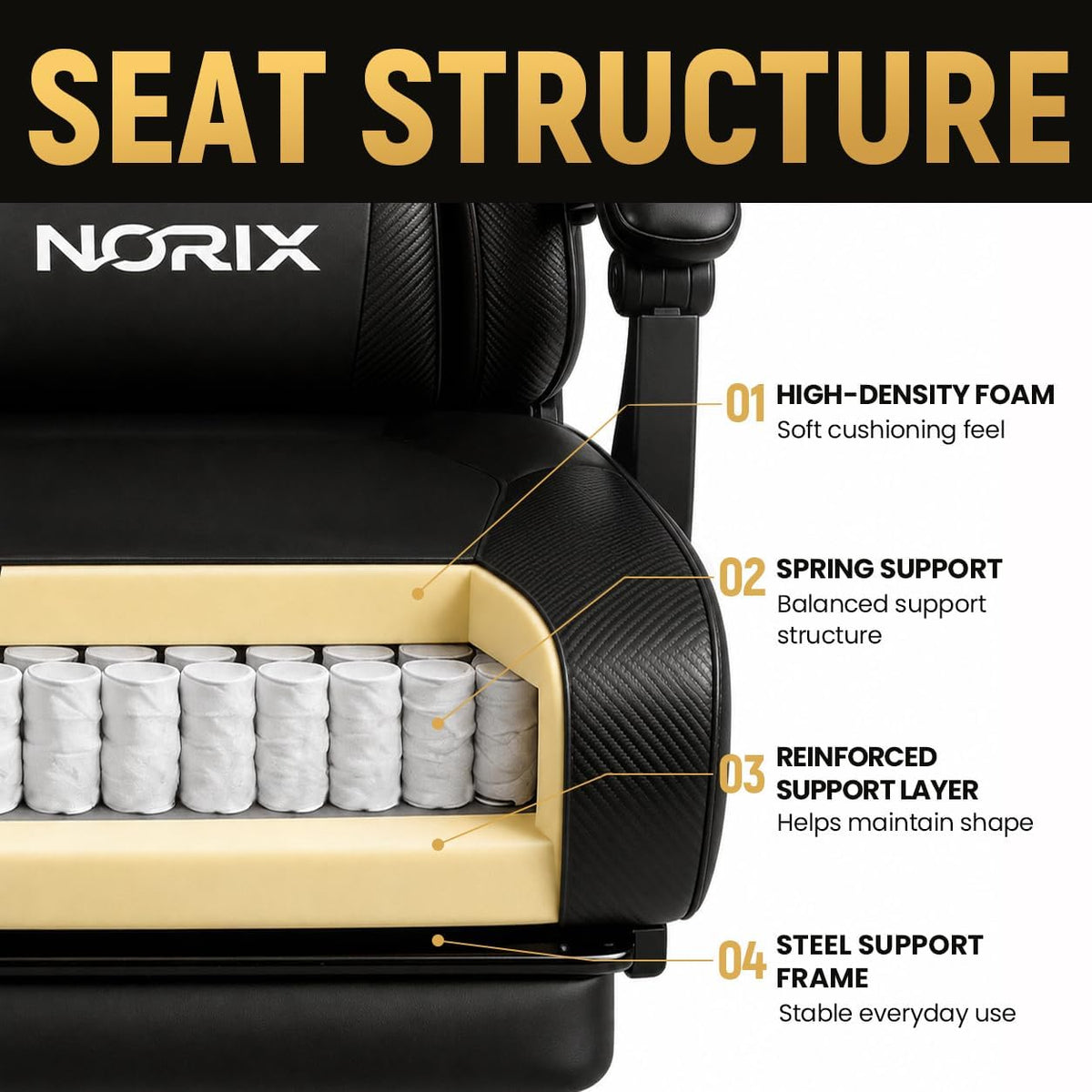 Video Gaming Chair for Adults with Footrest, Ergonomic Computer Chair,Black