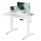 Claiks Electric Height Adjustable Standing Desk, 32x19 Inch, Nature