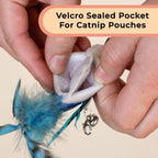 Whiskertons Interactive Bird Simulation Cat Toy Set, Interactive Cat Toys for Indoor Cats, Cat Feather Toy, Self-Holding Suction Cup, 5 Catnip Birds, Feathers, Bells (Catnip Hybrid Bundle)