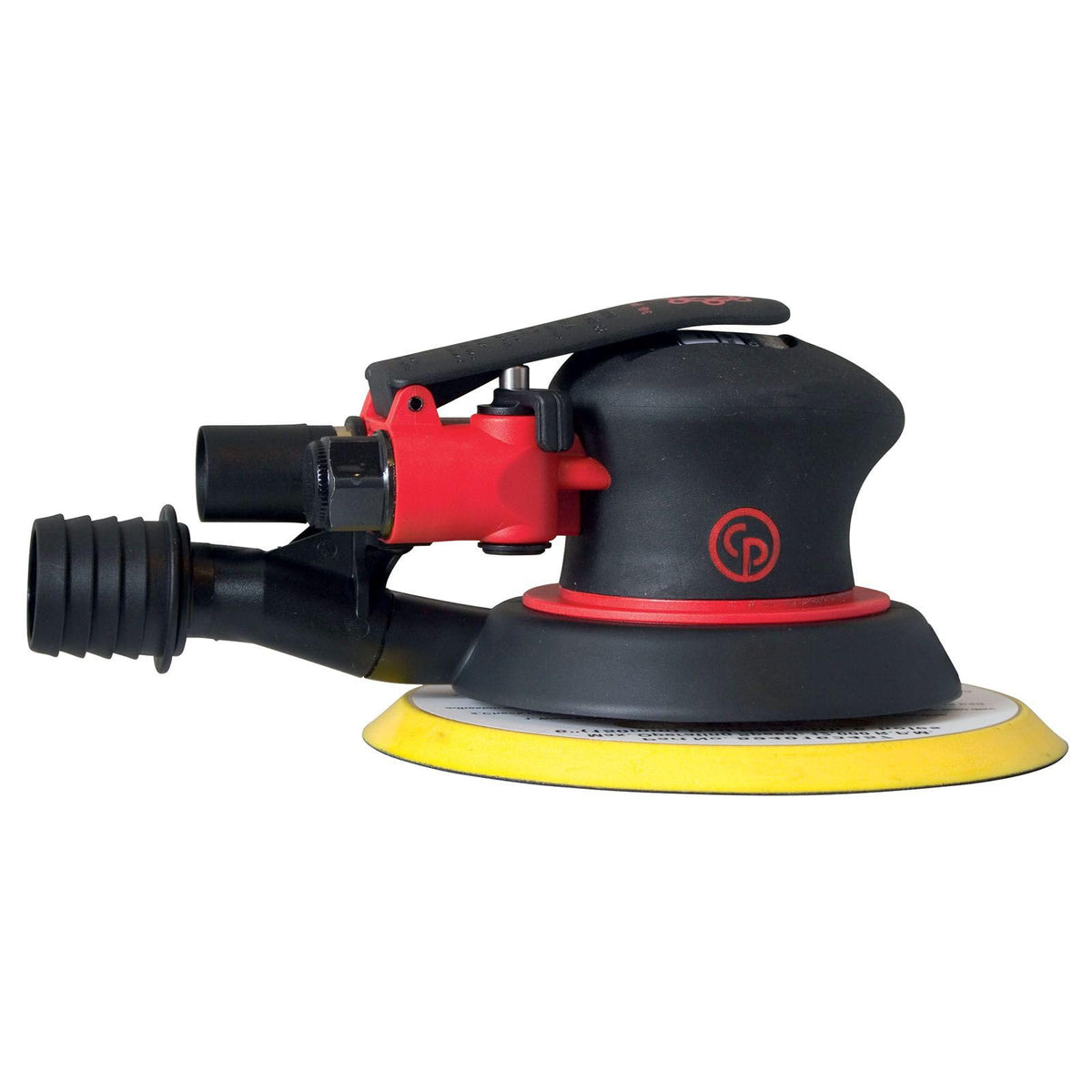Chicago Pneumatic CP7255CVE - Air Random Orbital Sander Tool, Home Improvement, Woodworking Tools, Polisher, Sanding Tool, Hook & Loop, Central Vacuum, 6 Inch (150 mm), 0.28 HP / 210 W - 12000 RPM