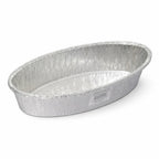 JetFoil Oval Disposable Aluminum Loaf/Challah Pans 5lb - Foil Disposable Loaf Pans for Baking Cakes - 100% Recyclable Tins Containers - Perfect for Cookware - 120 Count, BS550