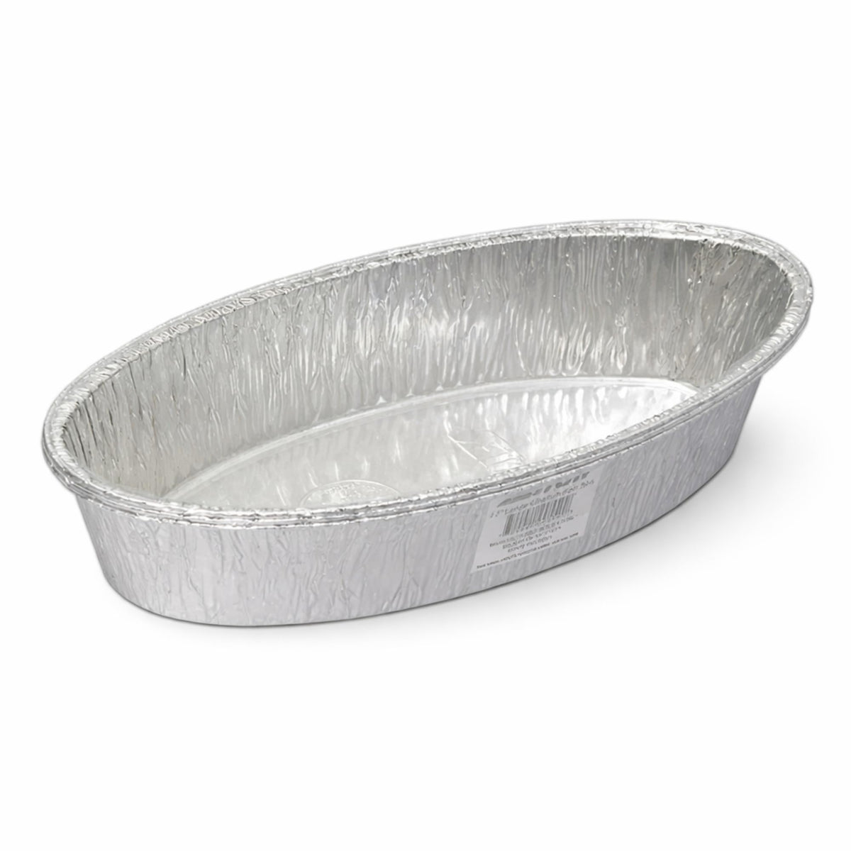 JetFoil Oval Disposable Aluminum Loaf/Challah Pans 5lb - Foil Disposable Loaf Pans for Baking Cakes - 100% Recyclable Tins Containers - Perfect for Cookware - 120 Count, BS550